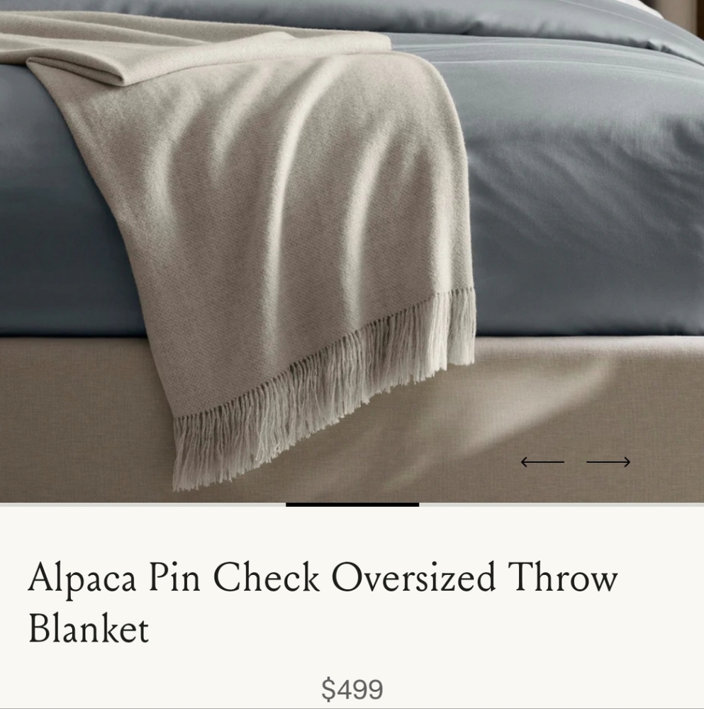 BOLL & BRANCH - ALPACA OVERSIZED THROW